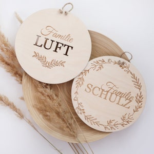 Wooden ornament personalized decoration Baby shower gift engraved name image 7