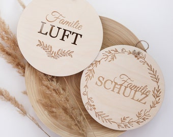 Family sign personalized ornament an idea for a gift engraved inscription gift for family