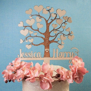 Cake topper Personalized cake topper Wooden cake decoration