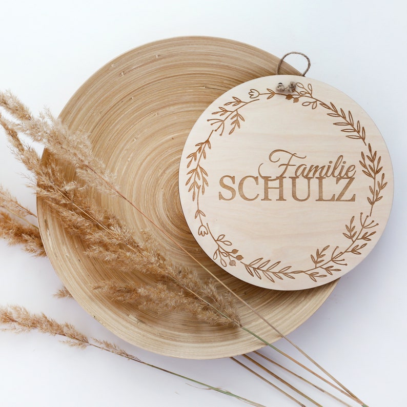 Wooden ornament personalized decoration Baby shower gift engraved name image 10