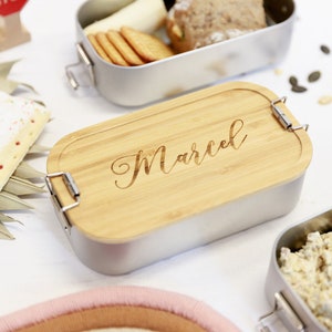Lunch box Personalized gift for a child Breakfast box Stainless steel box
