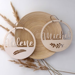 Personalized ornament Laser cut name Birthday gift wooden ornament image 6