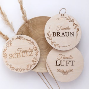 Wooden ornament personalized decoration Baby shower gift engraved name image 6