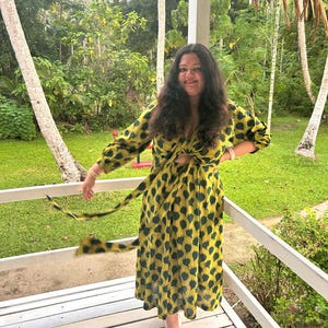 Solid Block Green Dress