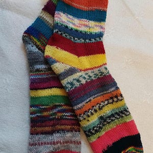 Skräppostsockor, stickade strumpor, roliga strumpor Skräppostsockor, överblivna strumpor, hussockor, 40/41 - Skicka varor till USA är tillfälligt inte möjligt!