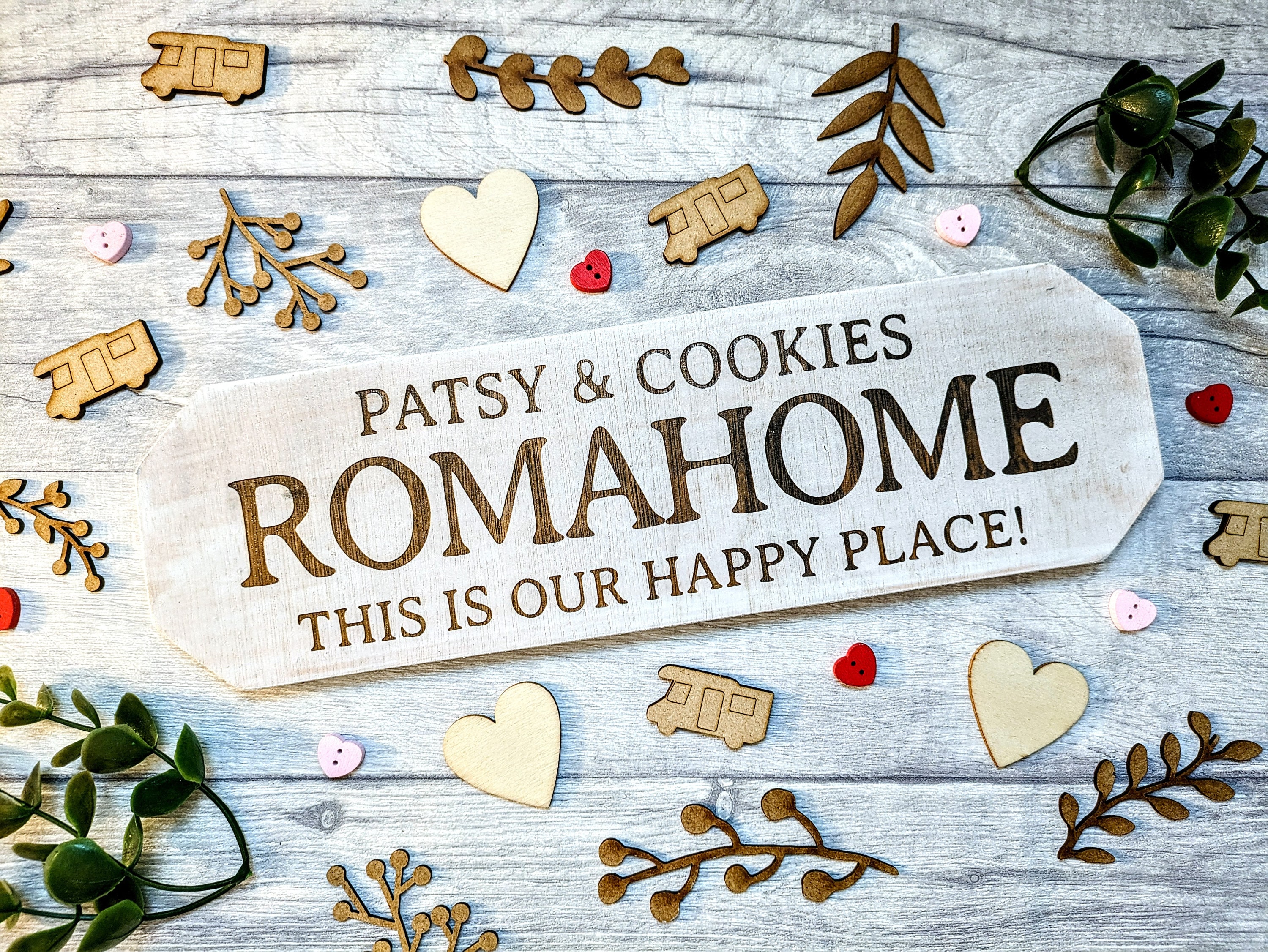 Reme House Sign Handmade Wooden Personalised Romahome Sign - Street Sign Style - Etsy
