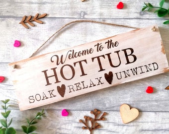 Life Is Better In The Hot Tub - Great Swimming Pool Outdoor Sign, Tropical Happy Hour Signage For Patio And Backyard Hot Tub Area, 8x12 Indoor Or Outdoor Durable Metal Sign