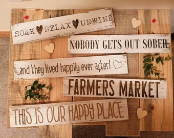 Handmade Rustic Wooden Signs for the Home - Rustic Home Decor