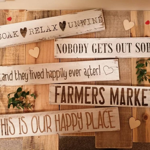 Handmade Rustic Wooden Signs for the Home - Rustic Home Decor