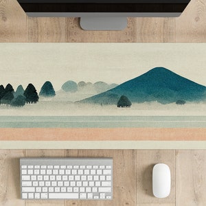 Cute Desk Mat - Scenic Nature Mountain Road Extra Large Extended Mouse Pad - 4 Sizes Available