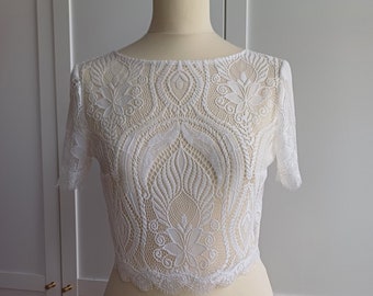 transparent lace top