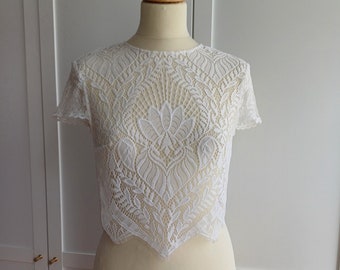 transparent lace top