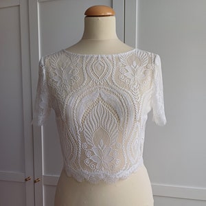 transparent lace top