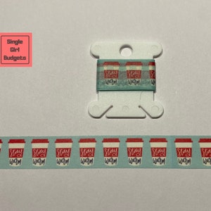 Washi Tape Sample 24&quot; - Stay Warm Coffee