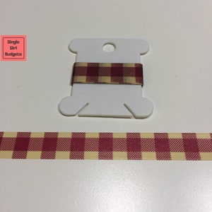 Washi Tape Sample 24&quot; - Red Plaid