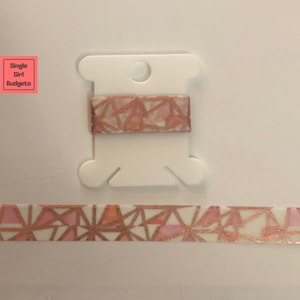 Washi Tape Sample 24&quot; - Rose Gold Geometric