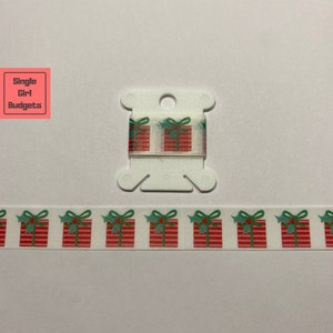 Washi Tape Sample 24&quot; - Red and Green Presents