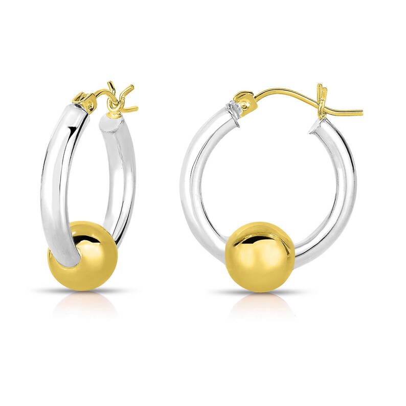 Cape Cod Earrings 14k solid Gold and Sterling Silver Gold Etsy