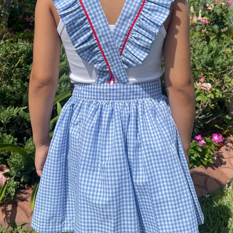 Mago Di Oz Bambini Costume Dorothy Mago Di Oz Bambina - Vestito Paillettes Con Fiocco Vestito Paillettes Dorothy