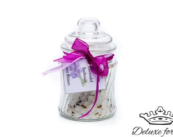 33.60EUR/1kg LAVENDER bath salt with flowers