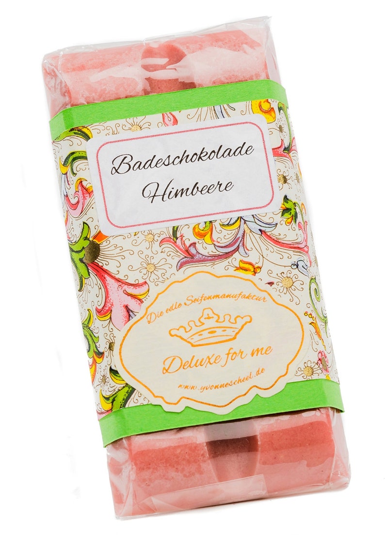 196.67EUR/1kg Badeschokolade Himbeere 30g Bild 2