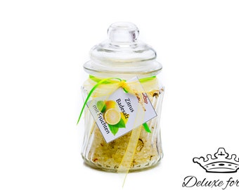 33.60EUR/1kg LEMON & LIME bath salt with fruit zest