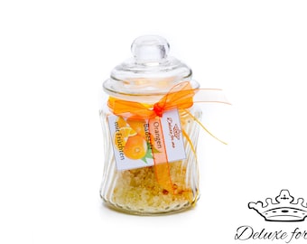 33.60EUR/1kg Bath salts ORANGE with fruit zest