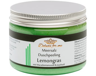 61.76EUR/1kg Duschpeeling LEMONGRAS Duschmousse Meersalz