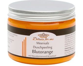 61.76EUR/1kg Duschpeeling BLUTORANGE Duschmousse Meersalz