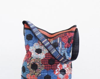 Bohemian Patchwork Shoulder Bag Sewing Pattern (PDF)