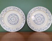 Bundle ( discount) of 2 very nice vintage large serving plates by Boch Freres La Louviere (Belgium), Meissen decor. Charger
