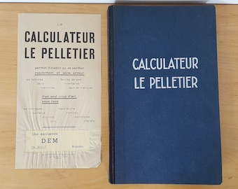 Livre calculateur Le Pelletier (France), 1931