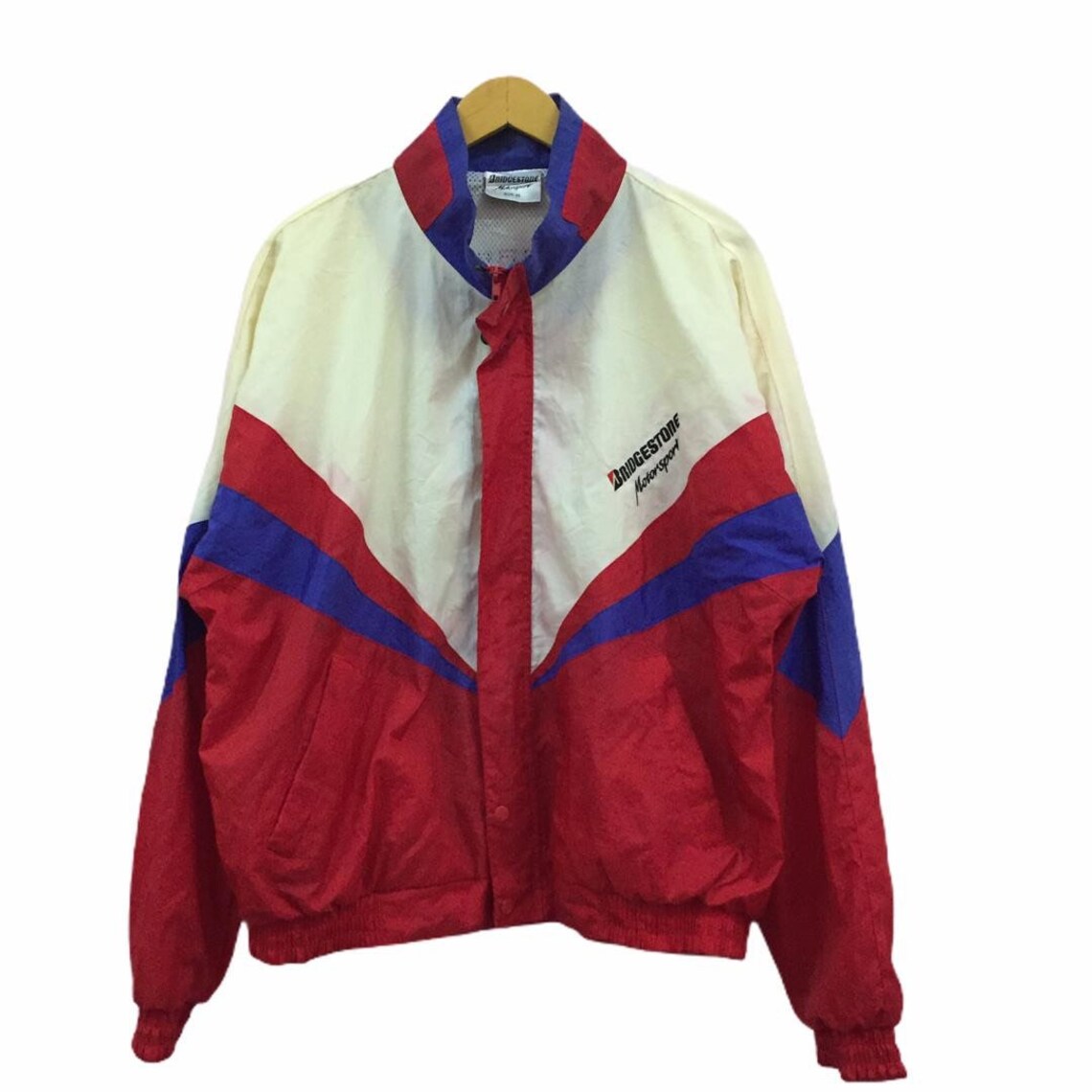 Vintage 90s bridgestone jacket motorsport multicolour big logo | Etsy