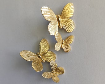 Butterfly Earrings, Gold Butterfly Studs, Statement Earrings, Stud Earrings, Butterfly Bug Earrings Gold, Birthday Gift, Christmas Gift