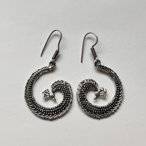 Silver Oxidised Peacock Earrings, Handmade Indian Bird Jewelry, Hook Dangle Earrings Gift for Her
