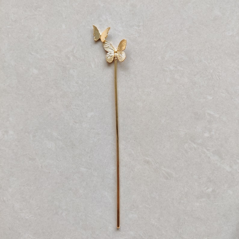 Gold Butterfly Bookmark, Metal Bookmark, Two Butterfly Bookmark, Book Accessories, Gift for Readers Booklovers, Brass Bookmark Cute Bookmark image 6