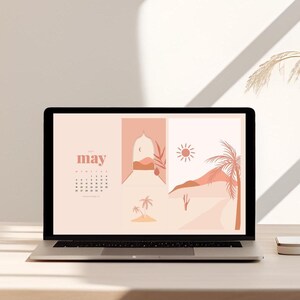 2025 Cute Patterned Desktop Calendars | Desktop Wallpaper | Instant Download