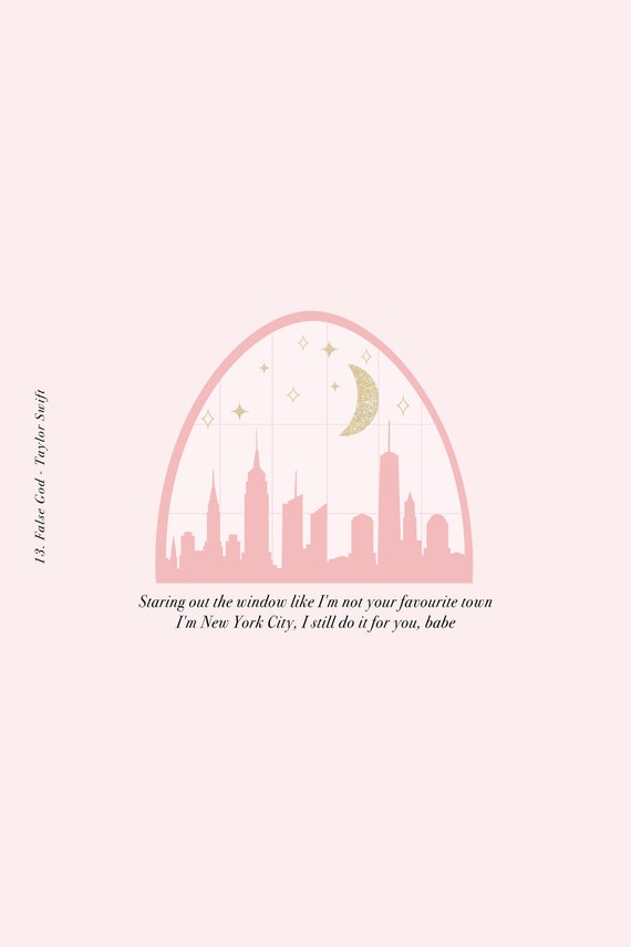 False God Taylor Swift Artwork Print Printable Art Etsy
