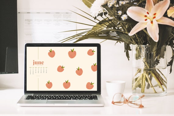 2020 Monthly Desktop Calendars Desktop Wallpaper Instant Etsy