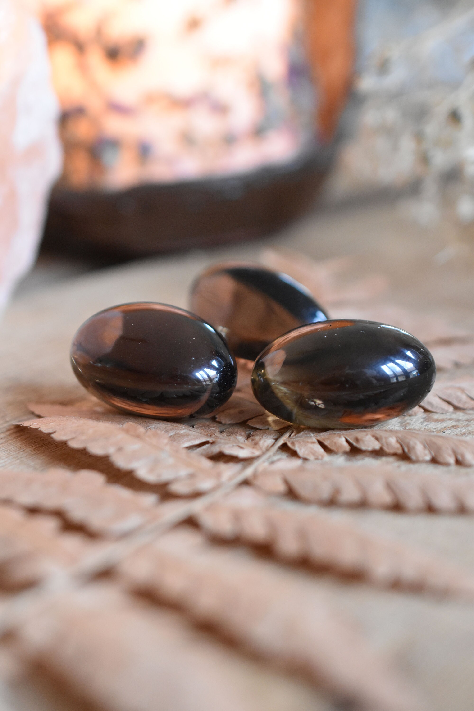 Pierre Polie de Quartz Fume - Matérialité & Spiritualité