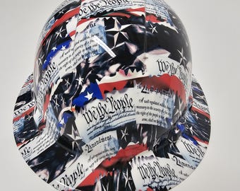 Wet works imaging Full Brim Hard Hat custom hydro dipped
