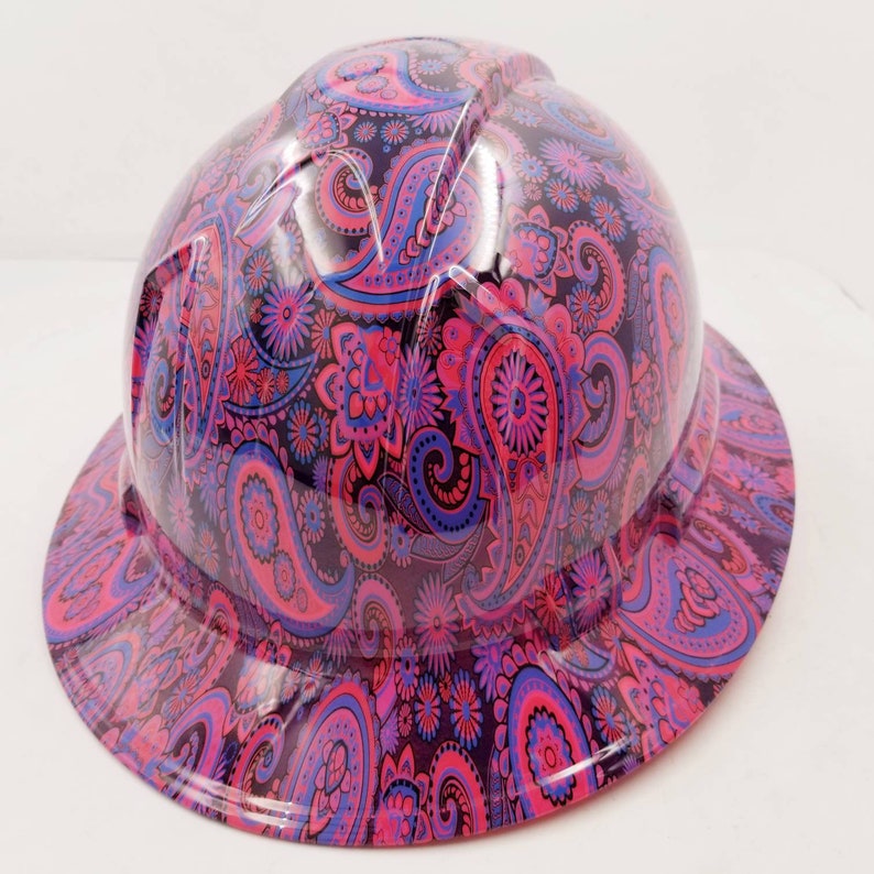 Cancer Awareness Pink Full Brim Hydro Dipped Hard Hats | Buy