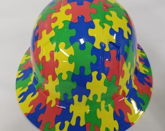 Wet works imaging Full Brim Hard Hat custom hydro dipped