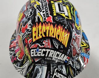 Wet works imaging Full Brim Hard Hat custom hydro dipped