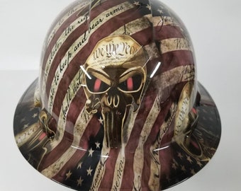 Wet works imaging Full Brim Hard Hat custom hydro dipped