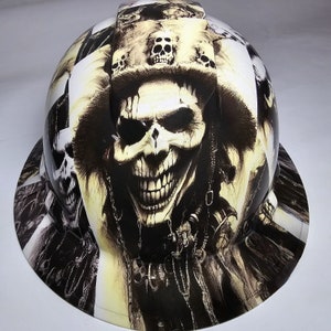 full brim hard hat custom hydro dipped In THE WITCH DOCTOR