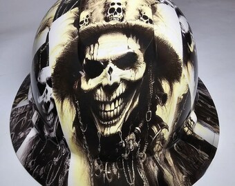 full brim hard hat custom hydro dipped In THE WITCH DOCTOR