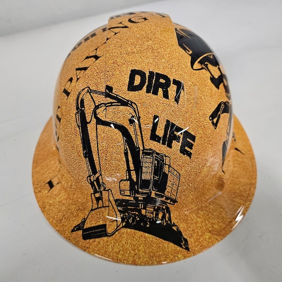Wet works imaging Full Brim Hard Hat custom hydro dipped 