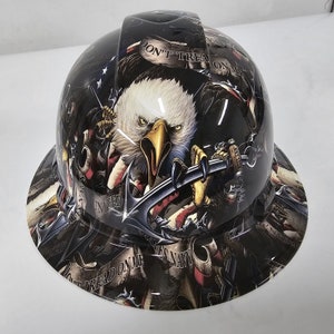 full brim hard hat custom hydro dipped In US NAVY We The POEPLE Dont Tread On Me