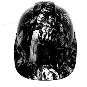 Cap Style Hard Hat Custom Hydro Dipped ,GRIM REAPER SHOOTER